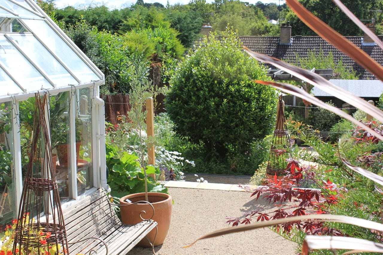 narrow semi rural garden