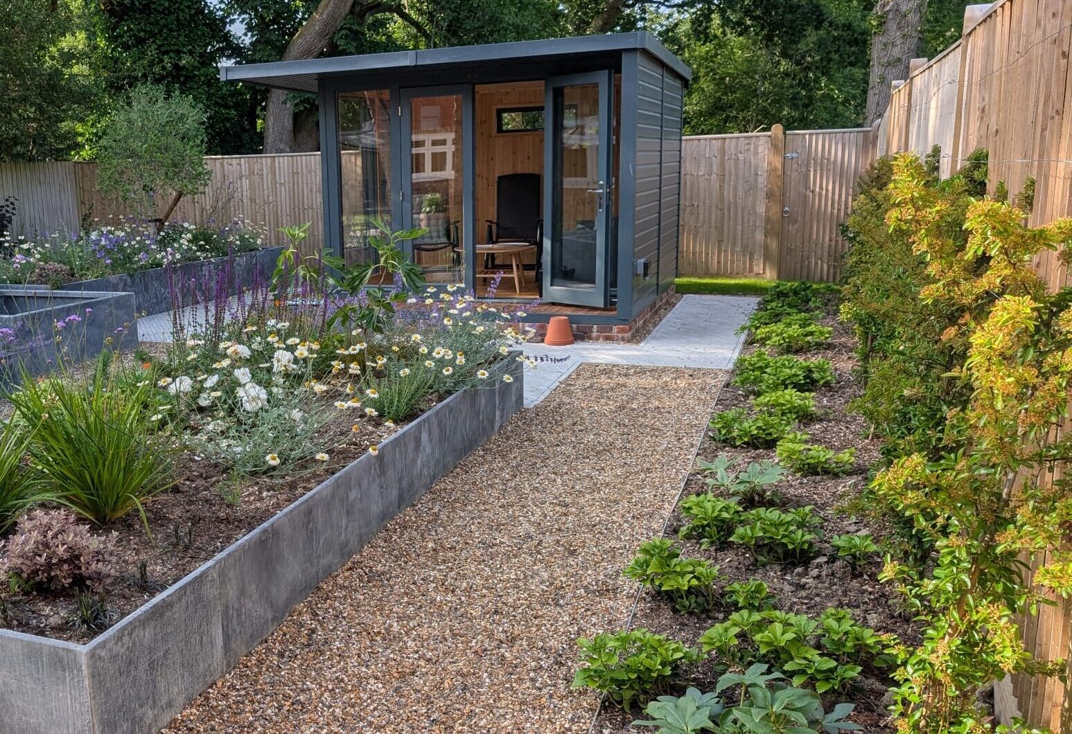 low maintenance new build garden