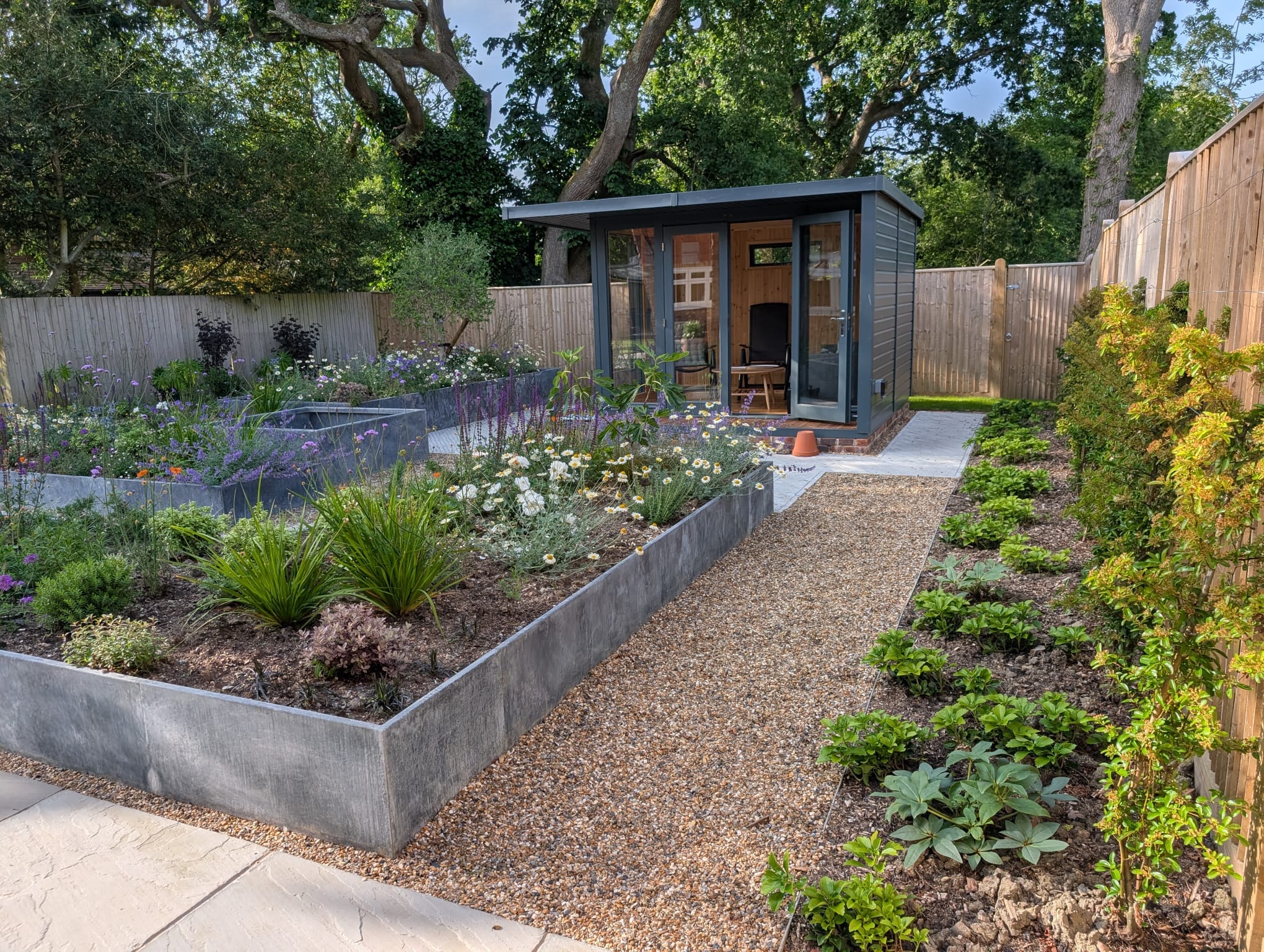 low maintenance new build garden